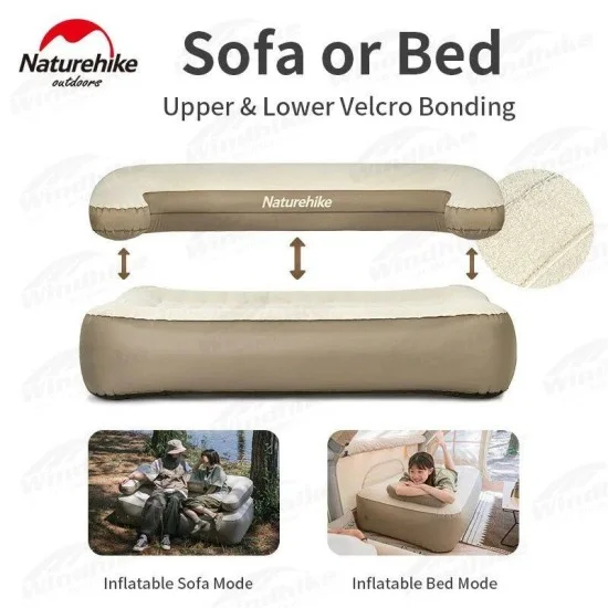 Naturehike SF01 Multifunctional inflatable Double Sofa -Summer Sand(165*95*65)